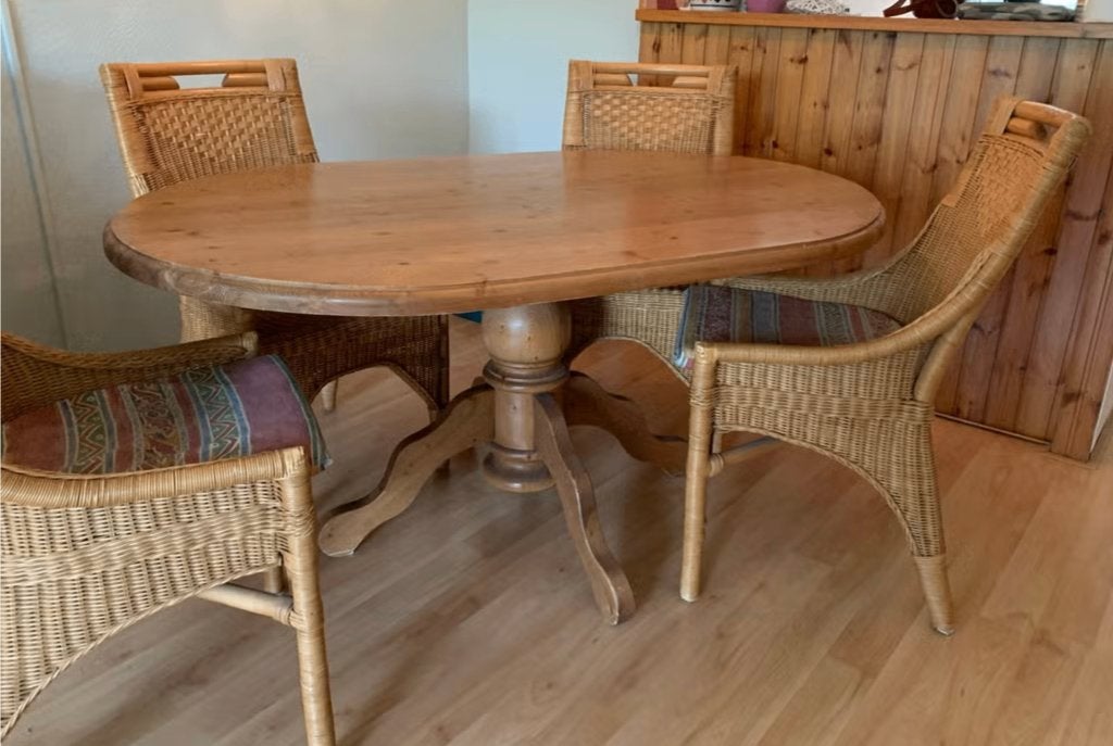 Eettafel, Ophalen, Gebruikt, 100 tot 150 cm, 150 tot 200 cm