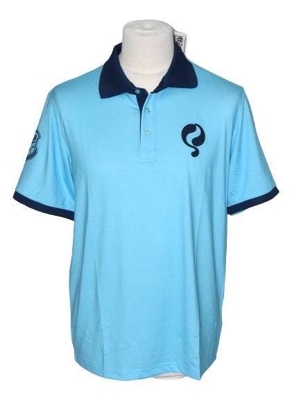 Nieuwe Quick 1905 GOLF heren polo, aqua/blauw, Mt. L, Verzenden, Nieuw, Kleding, Overige merken