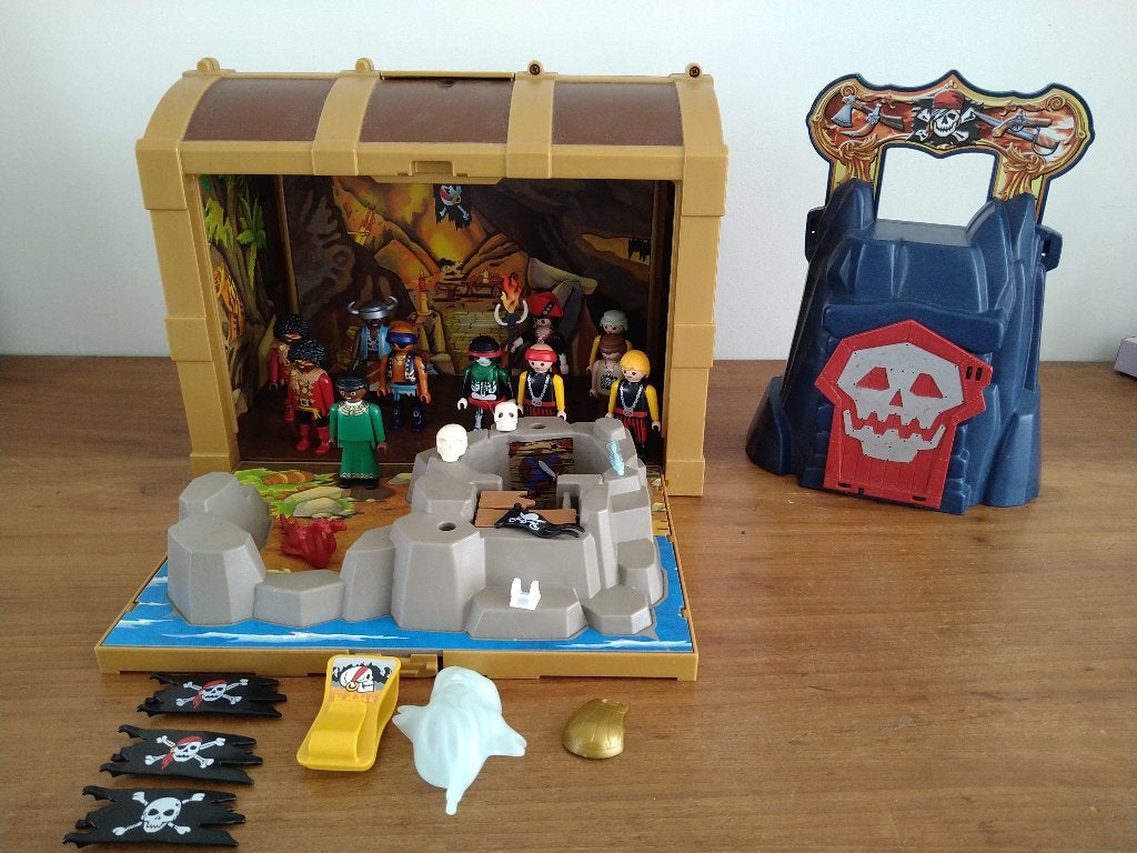 Playmobil Piratenset Schatkist en Grot, Pirates, Complete set, Overige typen, Ophalen of Verzenden
