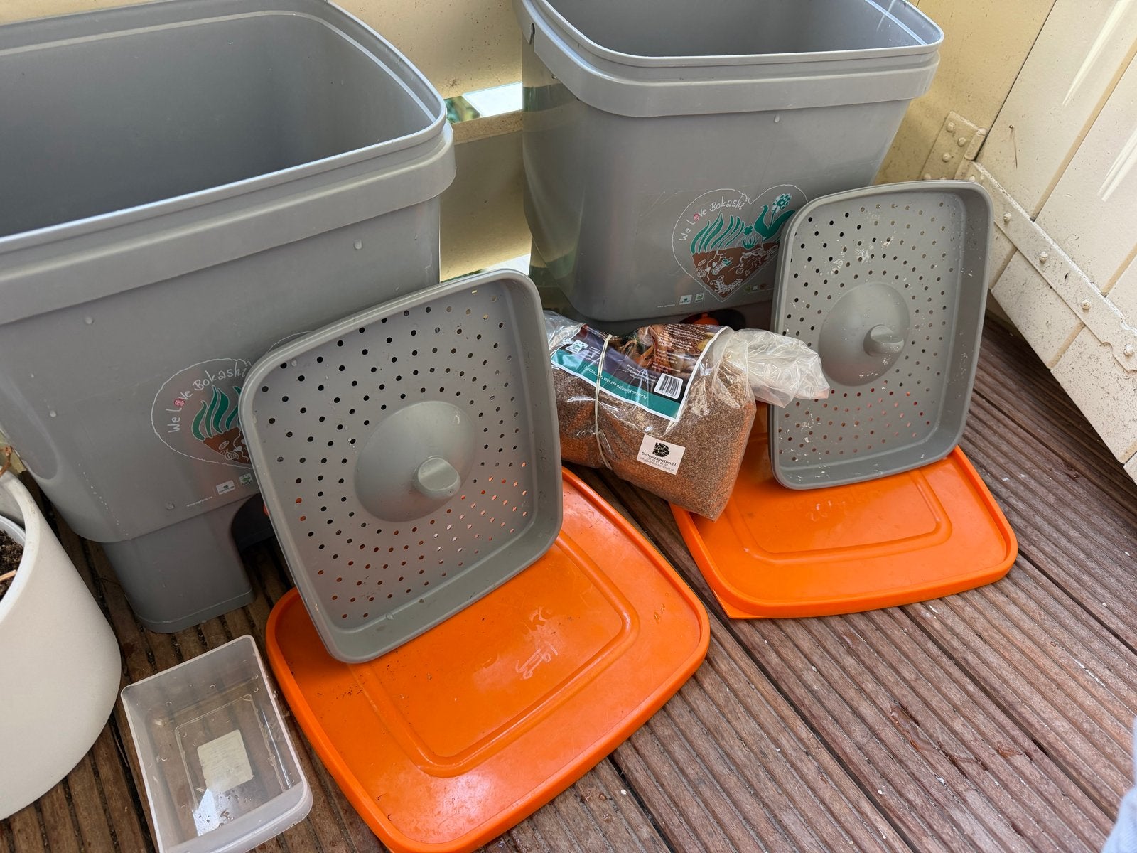 Bokashi emmerset met starter voor compostering, Ophalen, Zo goed als nieuw, Overige typen