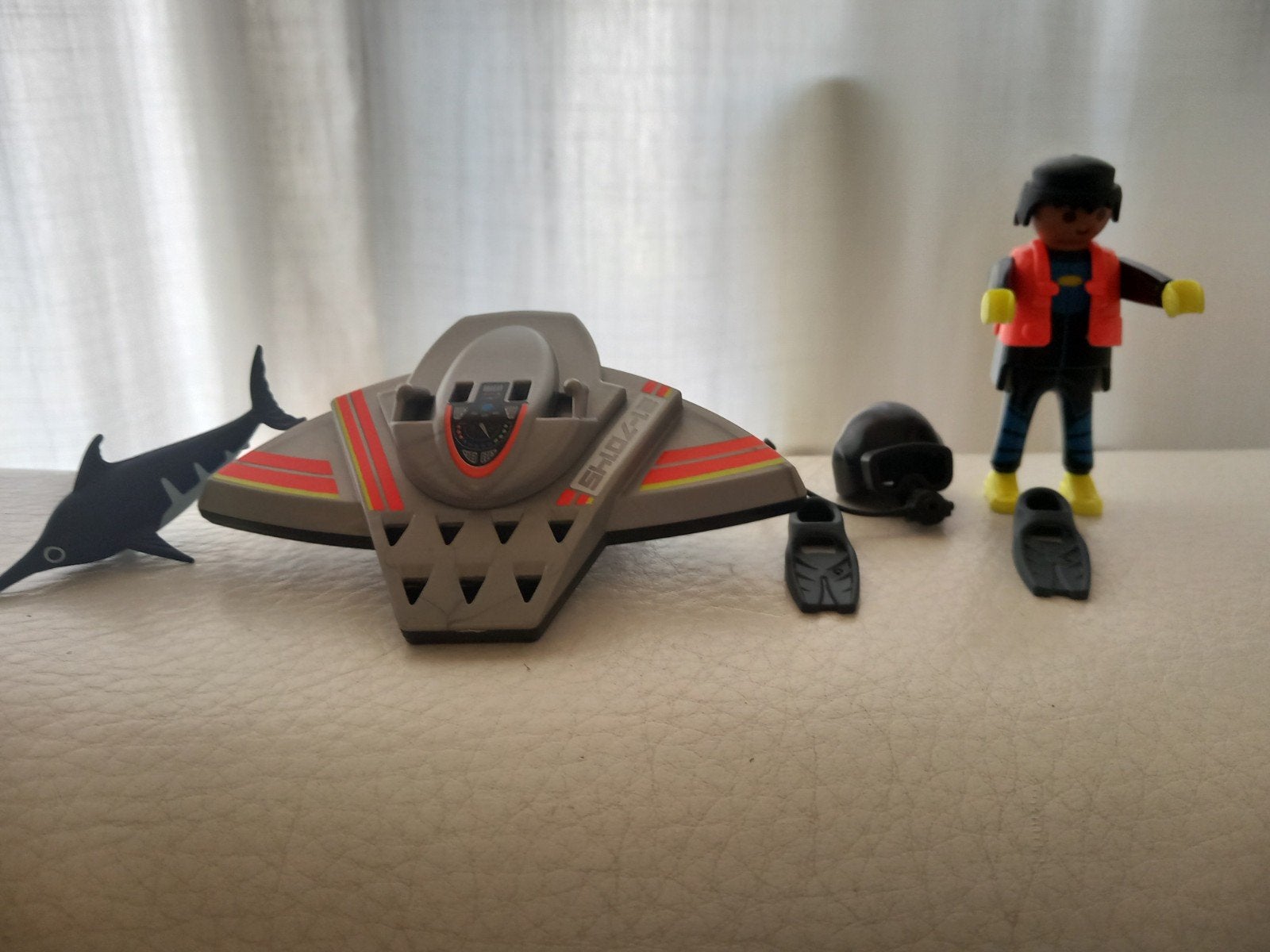Playmobil 70145 Duiker met onderwaterscooter compleet, Ophalen of Verzenden, Zo goed als nieuw