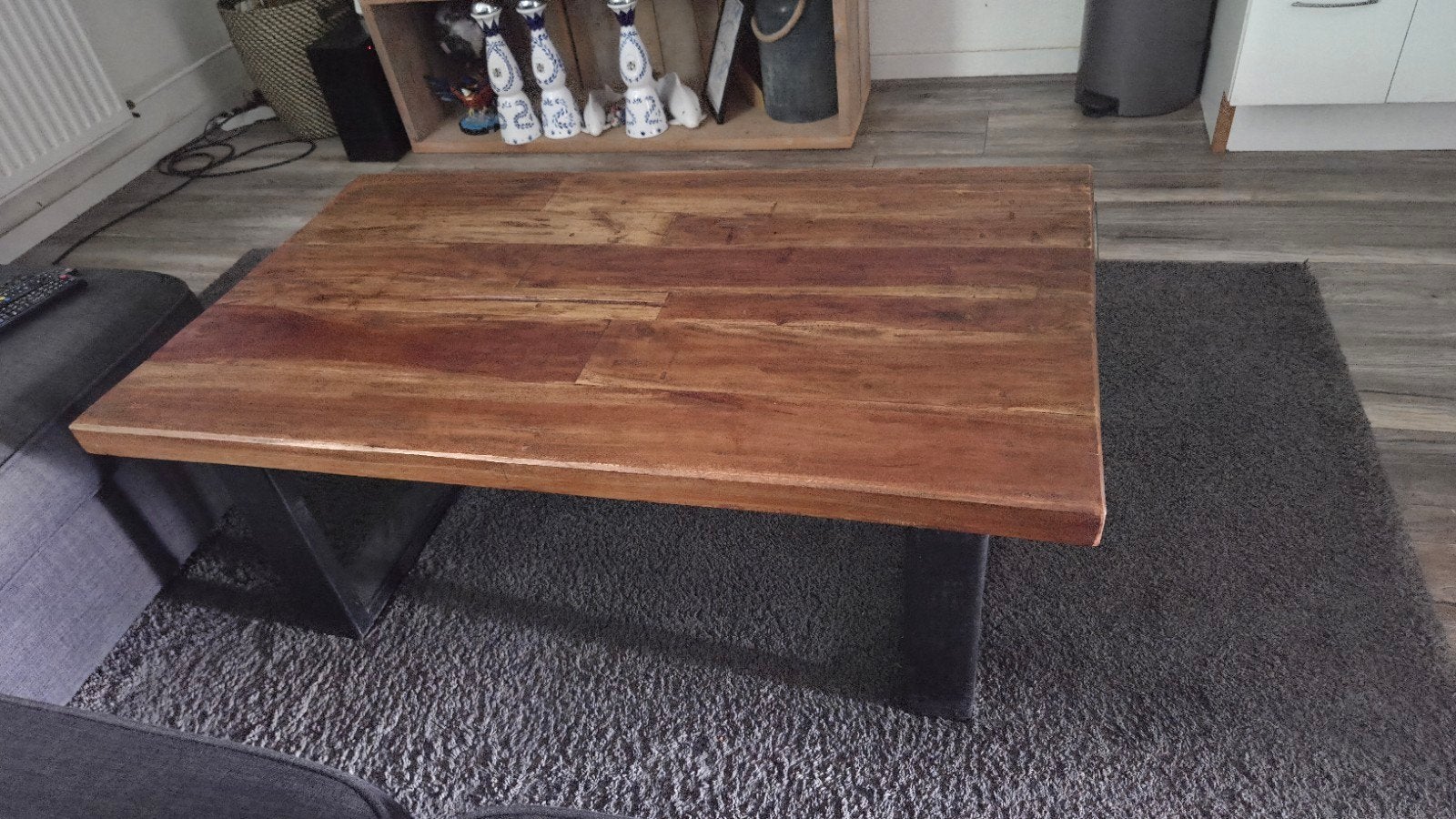Salontafel Hout, 100 tot 150 cm, 50 tot 100 cm, Ophalen of Verzenden, Rechthoekig