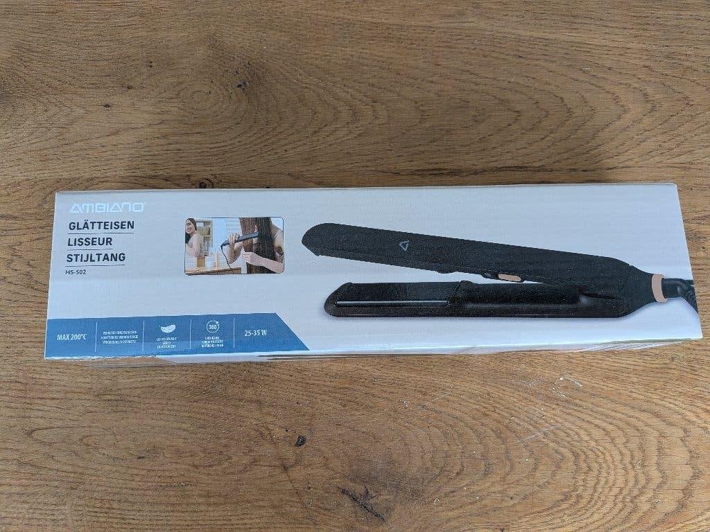 Nieuwe Ambiano Stijltang - Max 200C, 3 jaar garantie, Ophalen of Verzenden, Nieuw