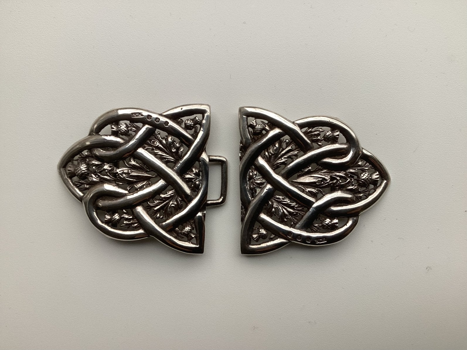 ZILVEREN HAAKGESP JOHN MAITLAND TALBOT, Antiek en Kunst, Ophalen of Verzenden, Zilver