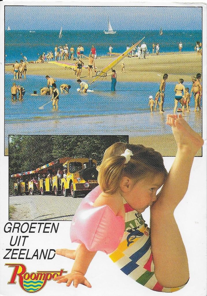 Q962 Gelopen ansichtkaart zeeland Roompot vakantiepark, Ophalen of Verzenden, 1980 tot heden, Gelopen, Zeeland