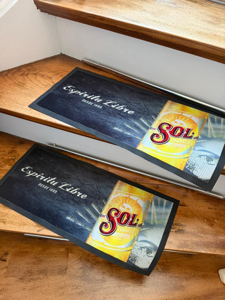 2x Barmat Sol Cerveza ‘Espíritu Libre’, Ophalen of Verzenden, Overige typen, Overige merken