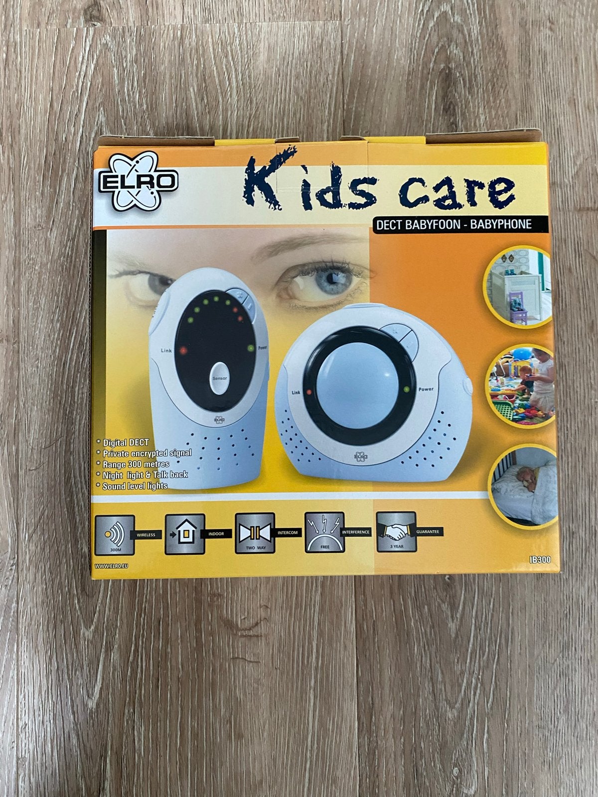 Nieuwe Elro Kids Care DECT Babyfoon met terugspreekfunctie, Ophalen, Nieuw, 250 meter of meer, Digitaal