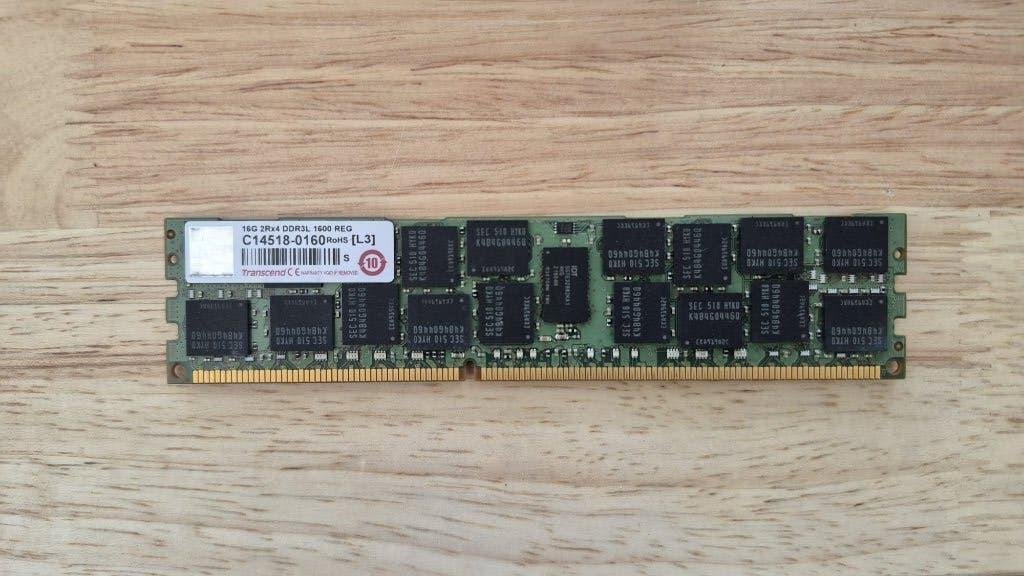 Transcend DDR3 16GB (1x16GB) 1600MHz, Computers en Software, RAM geheugen, DDR3, Ophalen of Verzenden, Zo goed als nieuw, Desktop
