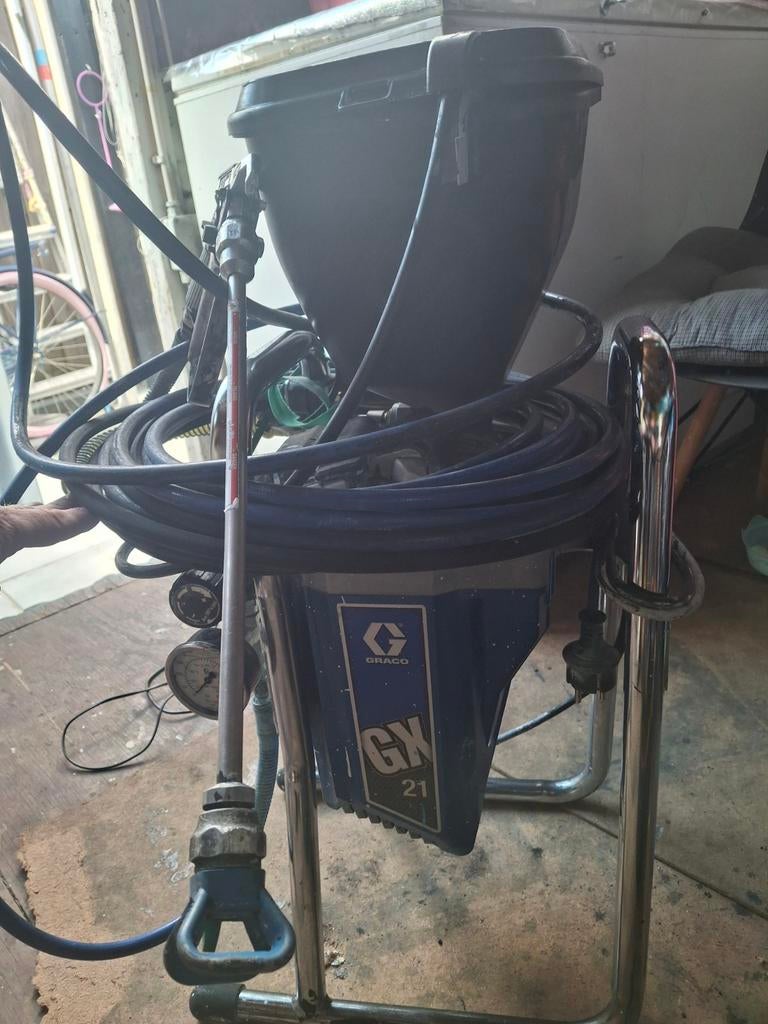 Graco GX 21 verfspuit/verfpomp met toebehoren, Ophalen of Verzenden, Verfspuit of Verfpomp