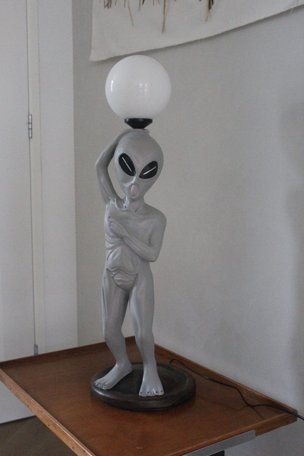 Alienlamp – 75 cm – Unieke designlamp, Grijs, Ophalen