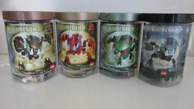 4x Lego Bionicle 8560-8563-8564-8573, Inclusief instructies, Bionicle, Lego, Ophalen of Verzenden