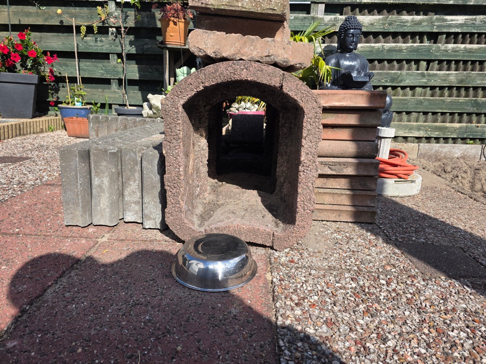 Plantenbakken beton Gratis., Ophalen, Gebruikt, 40 cm of meer, Beton
