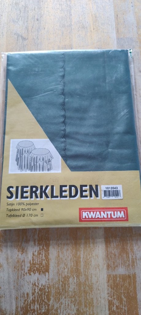 Tafelkleed, topkleed 90x90 cm, Huis en Inrichting, Ophalen of Verzenden, Nieuw, Groen, Tafelkleed of Tafelzeil