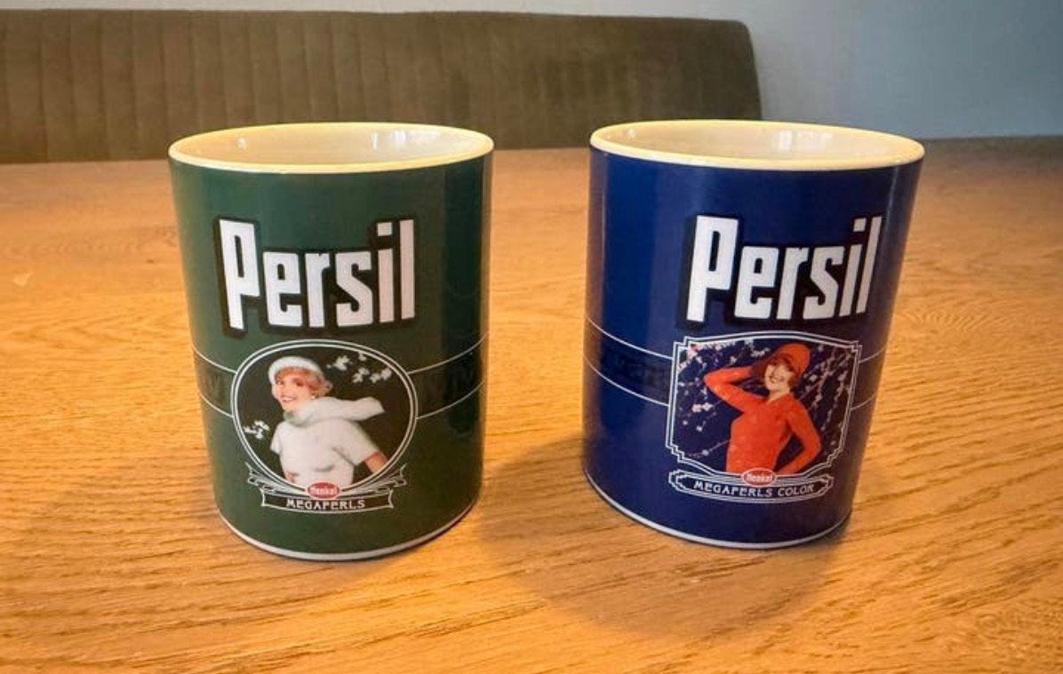 Vintage Persil Mokken, Ophalen of Verzenden, Nieuw, Gebruiksvoorwerp
