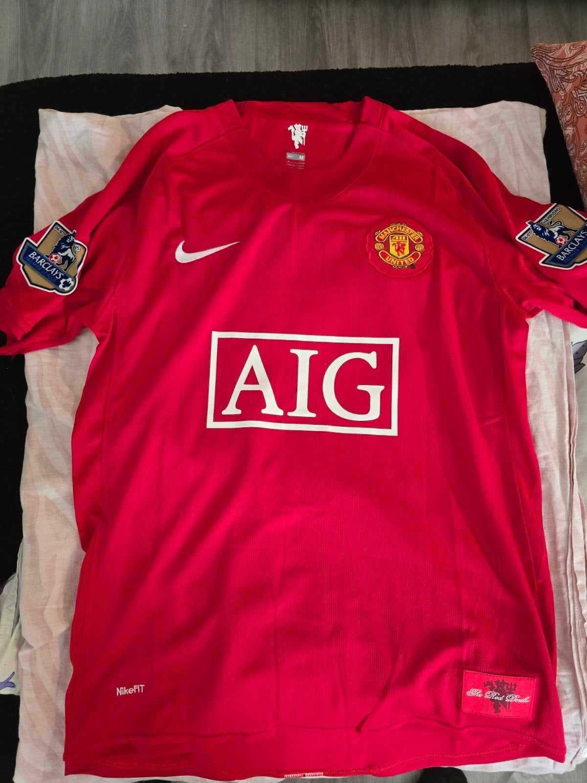 Manchester United Thuisshirt 2007/2008 - Ronaldo #7, Maat L, Ophalen of Verzenden, Zo goed als nieuw, Shirt