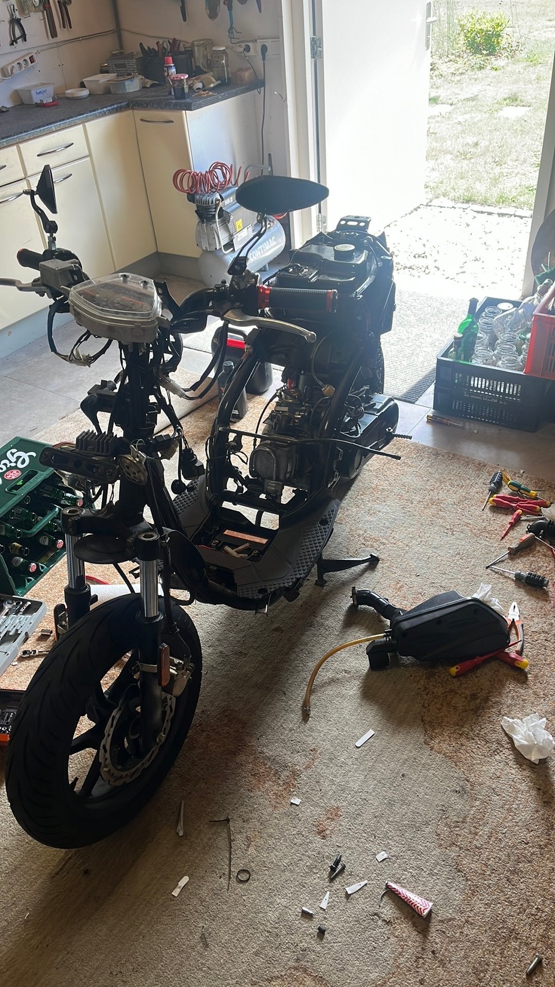 80 cc kymco super8 LOOPT NIET!, Ophalen, Gebruikt, Maximaal 45 km/u, 80 cc