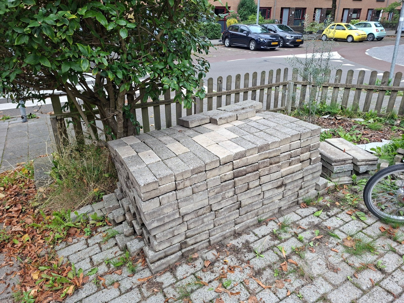 Gratis stenen / tegels in goede staat, Ophalen