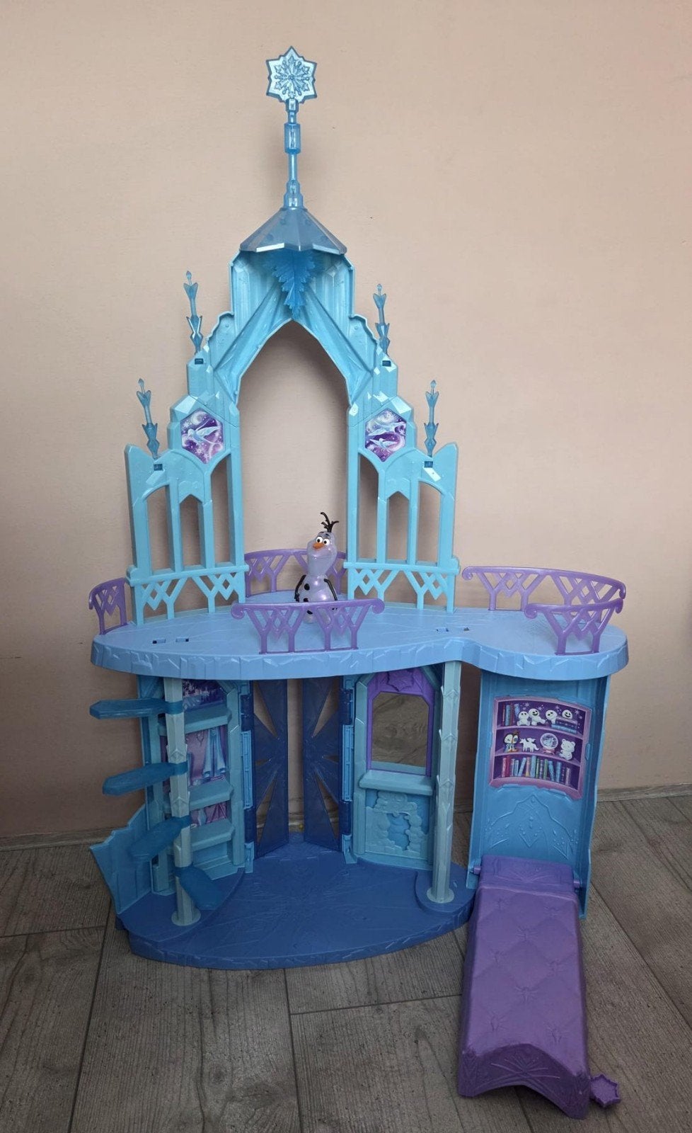 Disney Frozen Elsa's IJskasteel Speelset met Olaf 75cm hoog., Ophalen, Zo goed als nieuw, Poppenhuis