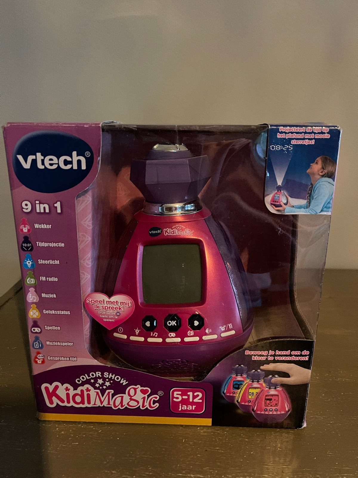 VTech KidiMagic Color Show - Wekker, Sterrenprojectie, Radio, Ophalen of Verzenden, Gebruikt, Elektronica, Met licht