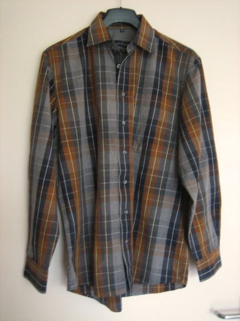 Zeer mooi geruit overhemd LORENZO CALVINO 39-40 snazzeys, Kleding | Heren, Meerkleurig, Nieuw, Lorenzo Calvino, Halswijdte 39/40 (M)