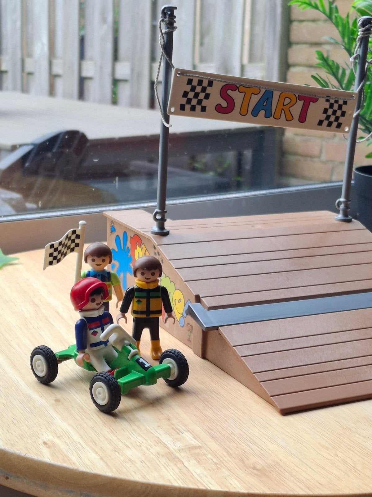 Playmobilset 4141 Kartbaan - Incompleet, in goede staat, Ophalen of Verzenden
