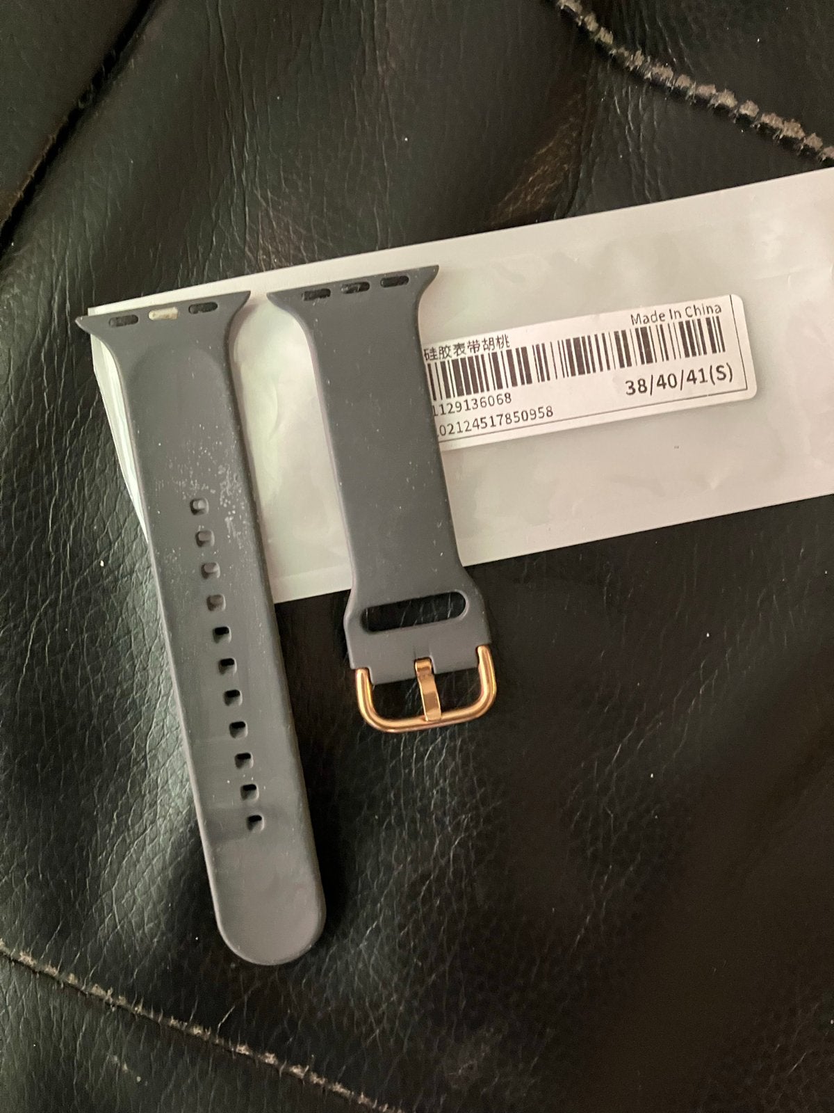 Siliconen bandje voor Apple Watch 38/40/41mm (S), Ophalen of Verzenden, Nieuw, Grijs