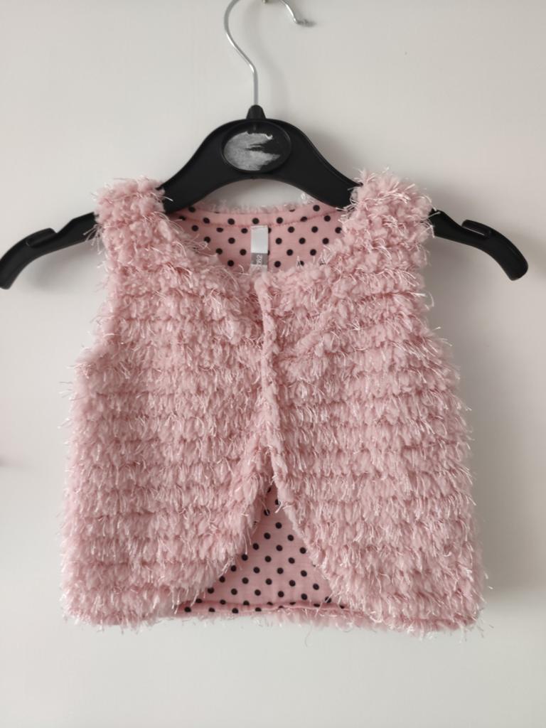 Ducky Beau schattig gilet vestje roze 62 als nieuw, Ophalen of Verzenden, Zo goed als nieuw, Ducky Beau, Truitje of Vestje