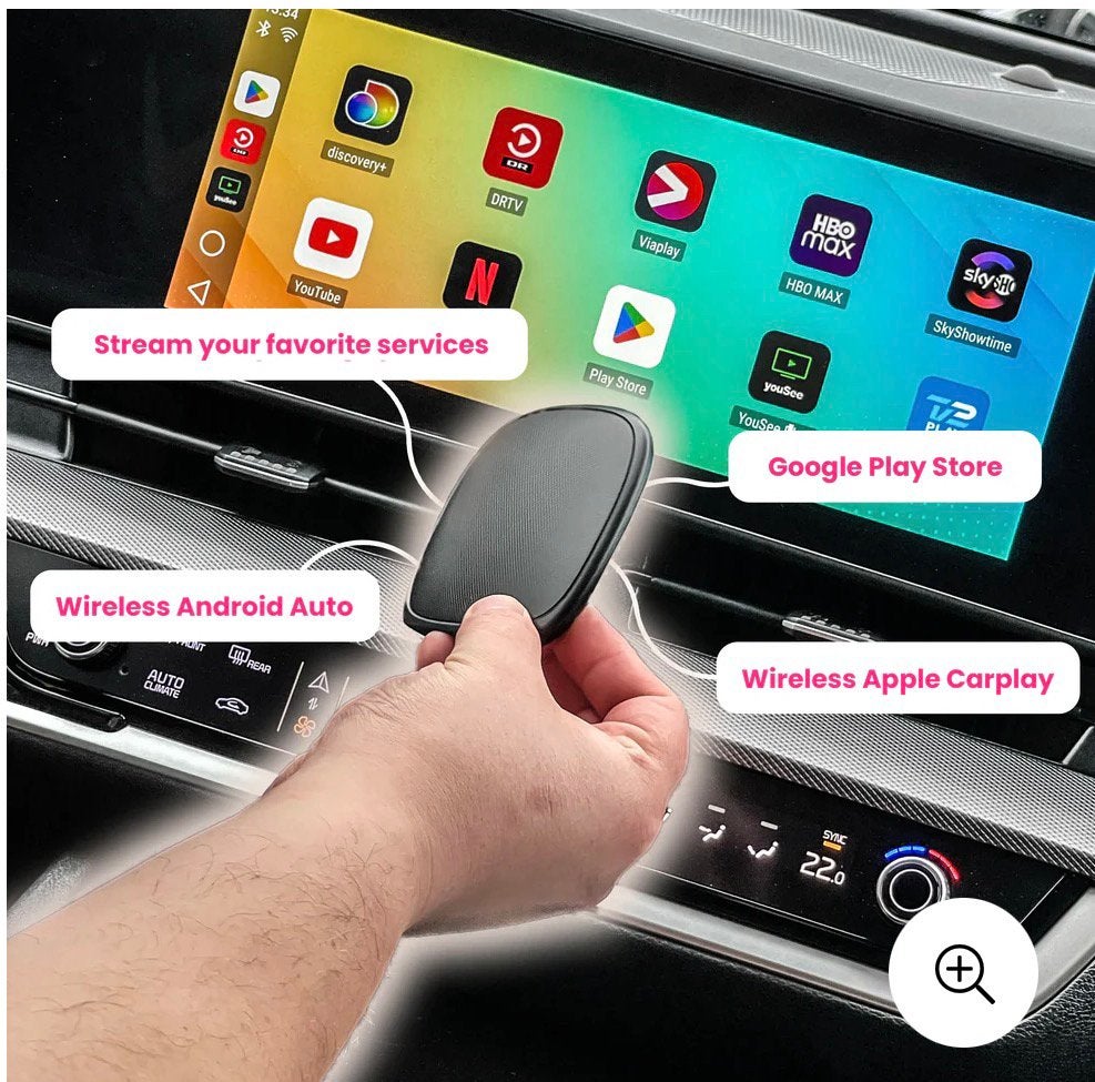 Auto tv box voor alle apps met carplay/android auto, Ophalen of Verzenden, Nieuw