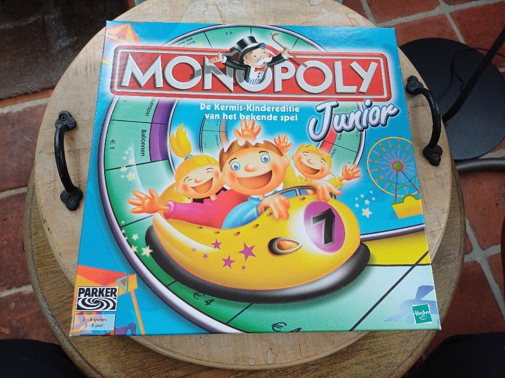 Monopoly junior kermis editie., Hobby en Vrije tijd, Gezelschapsspellen | Bordspellen, Ophalen of Verzenden, Zo goed als nieuw