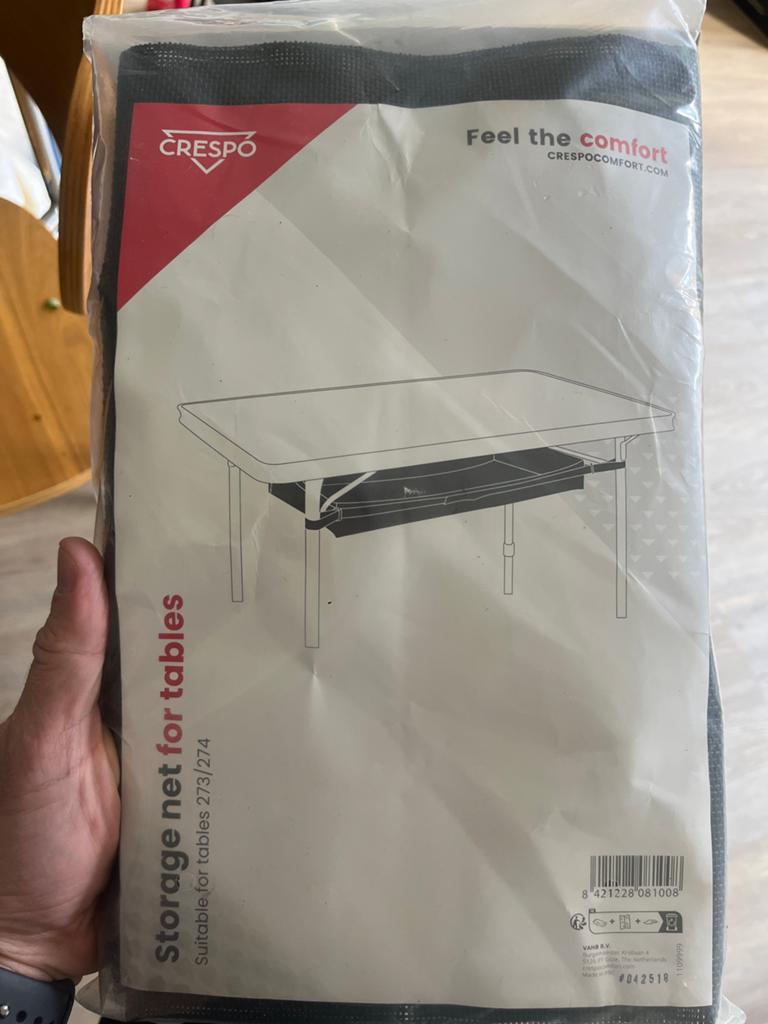 Crespo Opbergnet voor Tafels 273/274 - Nieuw, Ophalen of Verzenden, Nieuw