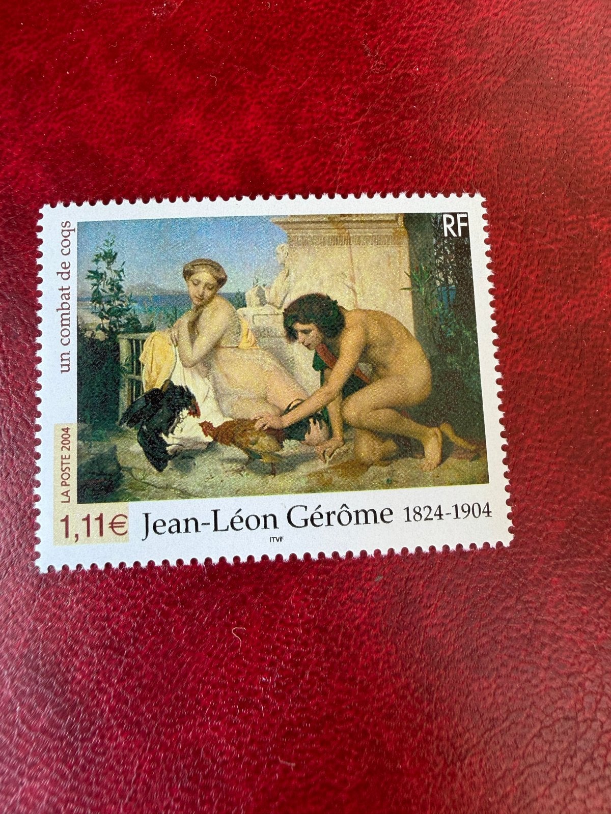 Franse postzegel 2004 - Jean-Léon Gérôme: Hanengevecht, Ophalen of Verzenden, Postfris