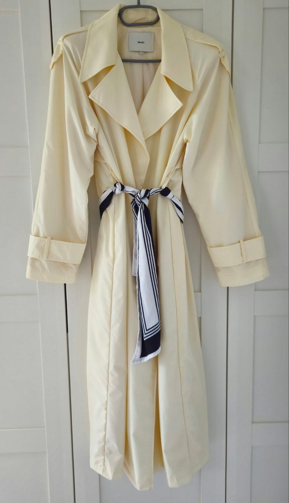 Shoeby lange jas/trenchcoat maat L, Shoeby, Ophalen of Verzenden, Zo goed als nieuw, Maat 42/44 (L)