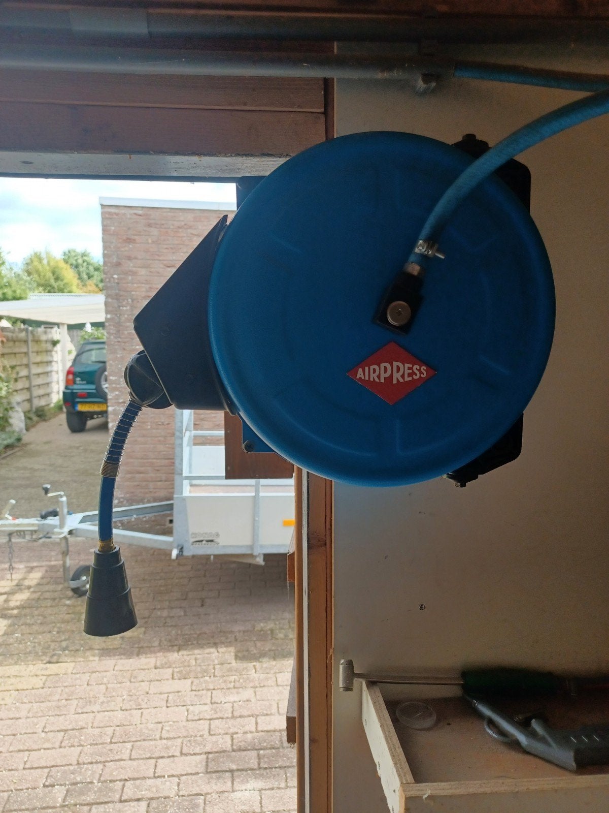 luchtdrukgereedschap, Doe-het-zelf en Verbouw, Compressors, Minder dan 25 liter, Ophalen, Zo goed als nieuw, Minder dan 200 liter/min