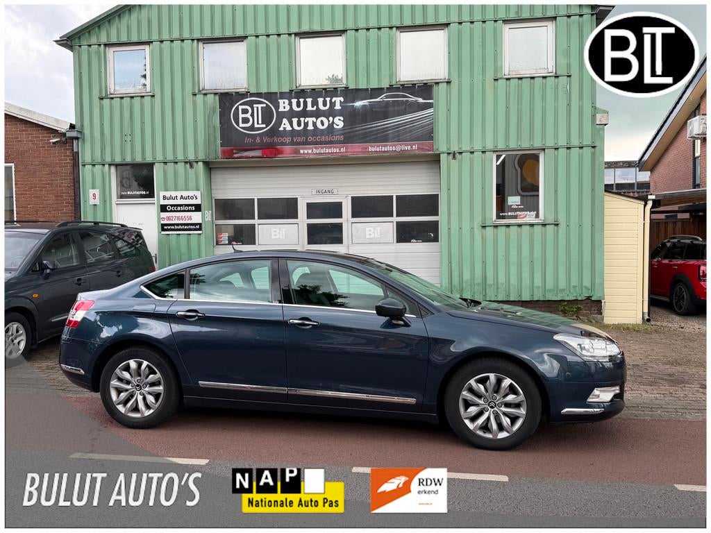 Citroen C5 1.6 THP Collection LEER* AUTOMAAT* NETTE AUTO !, Auto's, Citroën, Euro 5, 1490 kg, Gebruikt, Zwart