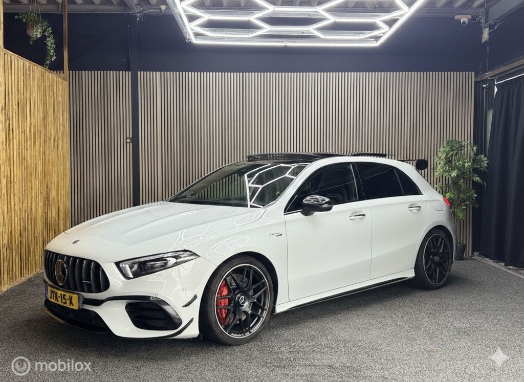 Mercedes A-klasse AMG 45 S 4MATIC+ Premium Plus, Auto's, Mercedes-Benz, Automaat, Gebruikt, Euro 6, 4 cilinders