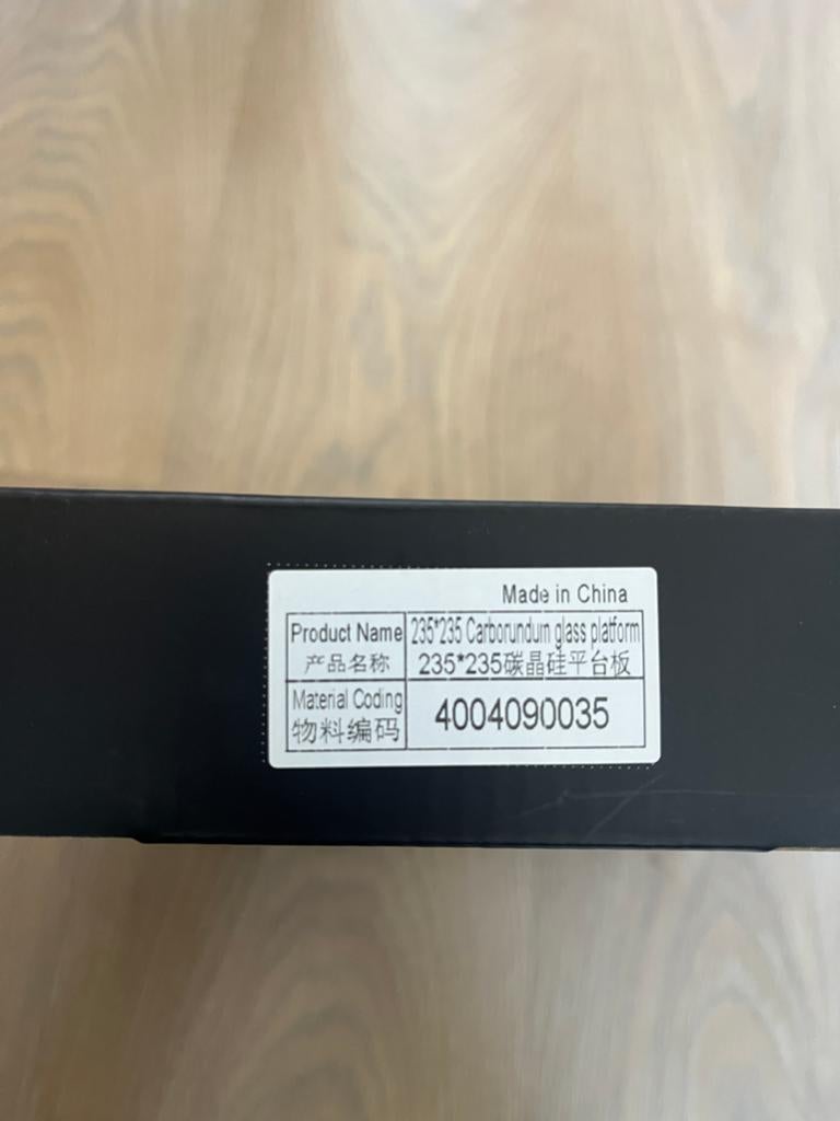 Creality 3D Printer Glasplaat 235x235mm, Computers en Software, 3D-printerbenodigheden, Zo goed als nieuw, Printeraccessoires