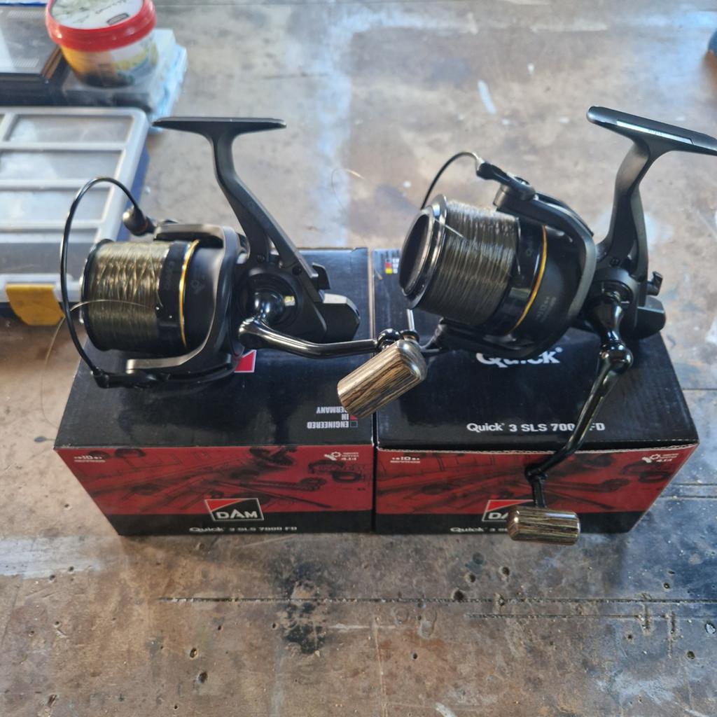 Tekoop 2 dam quick 3 sls 7000fd big pit karpermolens.88incl, Watersport en Boten, Ophalen of Verzenden, Zo goed als nieuw, Molen