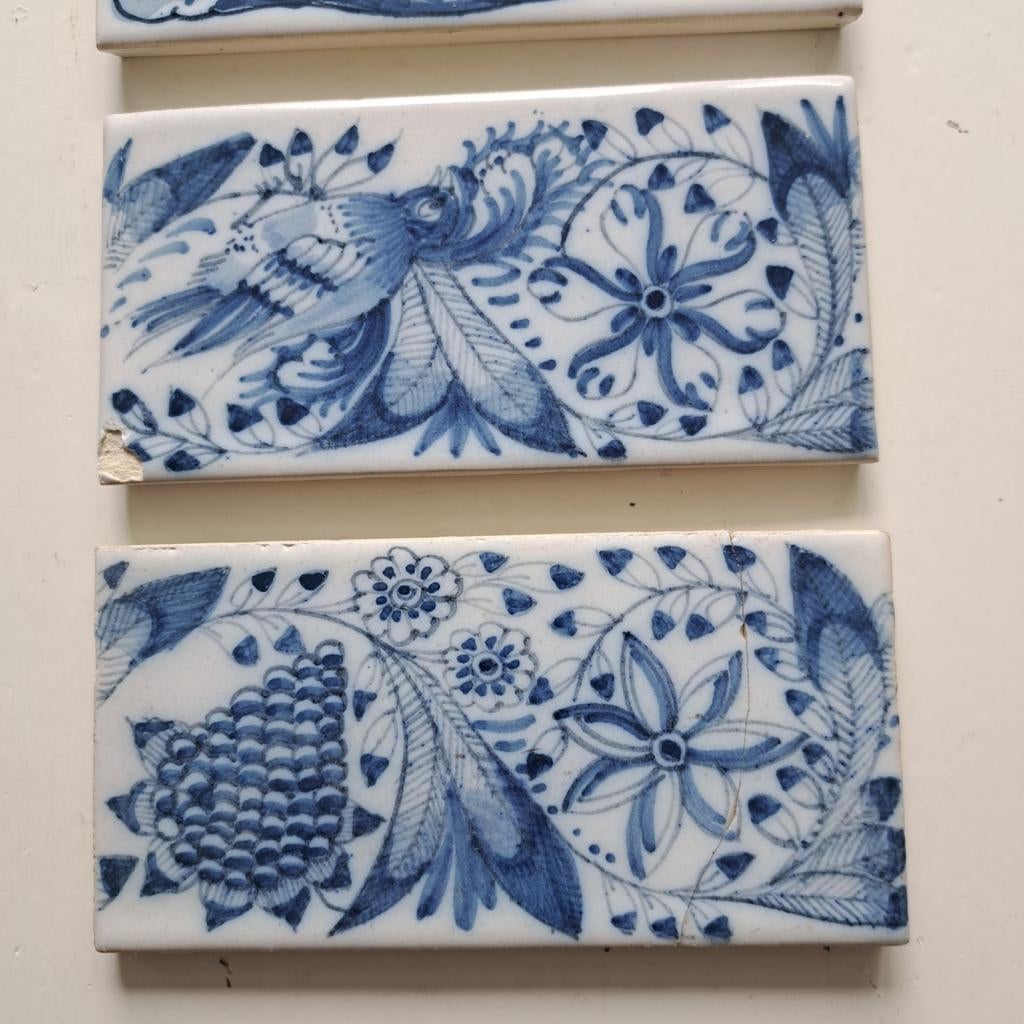 Makkumer tegels (4 stuks) Kon. Tichelaar, Ophalen of Verzenden