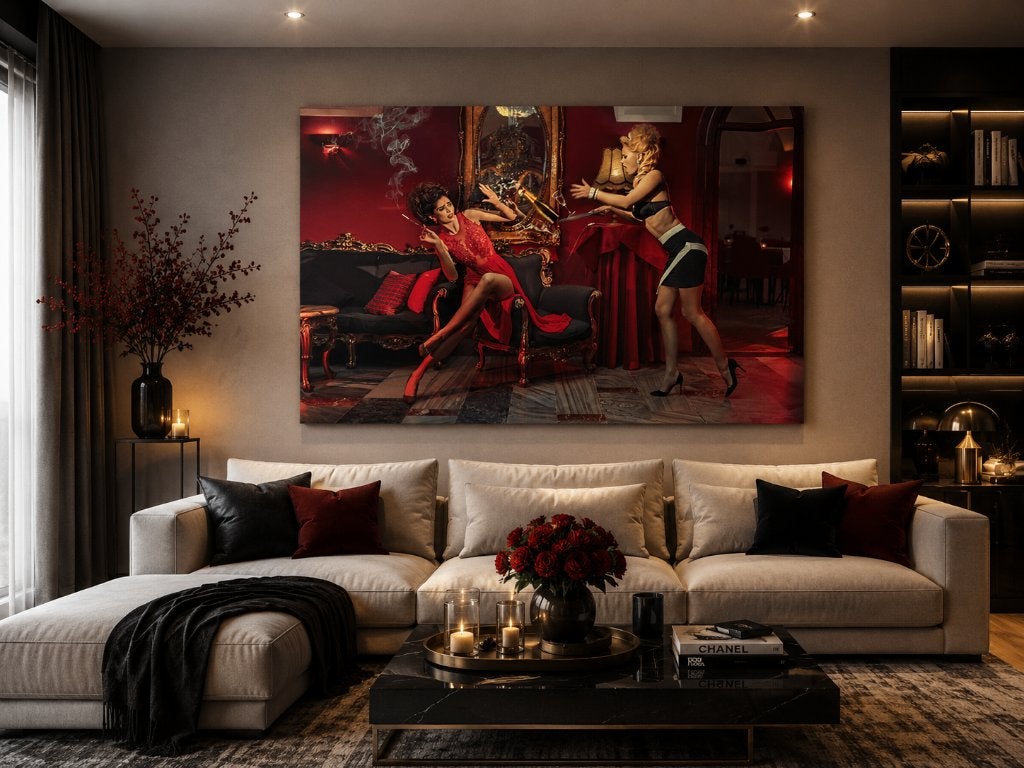 Luxe Wanddecoratie Plexiglas met Dibond 100x150 cm, Ophalen, Schilderij, Meerkleurig, 100 cm
