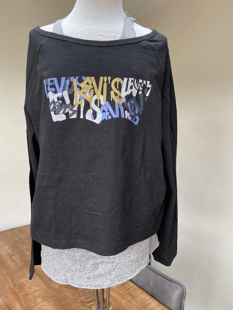 LEVI'S dubbel top lange mouw NIEUW maat 164 DJ, Meisje, Nieuw, Ophalen of Verzenden, Shirt of Longsleeve