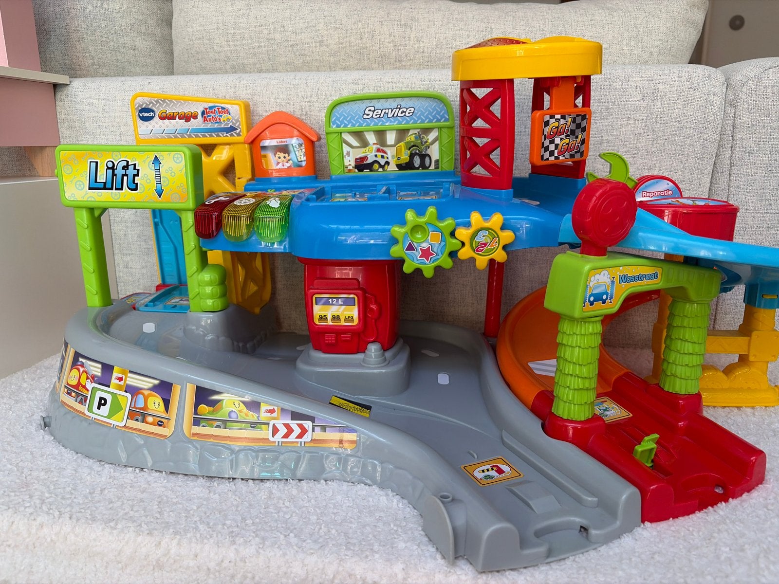 Vtech Toet Toet Auto Garage, Kinderen en Baby's, Speelgoed | Vtech, Ophalen of Verzenden, Zo goed als nieuw, 6 maanden tot 2 jaar