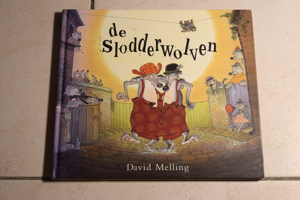 De Slodderwolven / David Melling  , Boeken, Ophalen of Verzenden, Zo goed als nieuw, Fictie algemeen