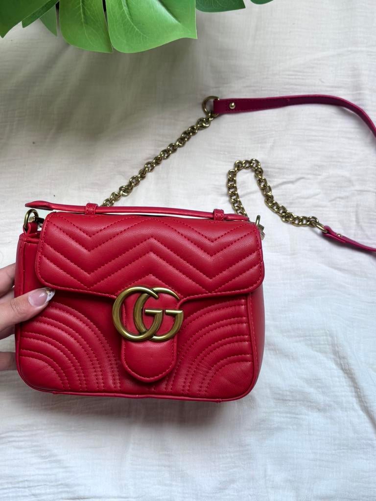 Gucci tas, Ophalen of Verzenden, Zo goed als nieuw, Rood