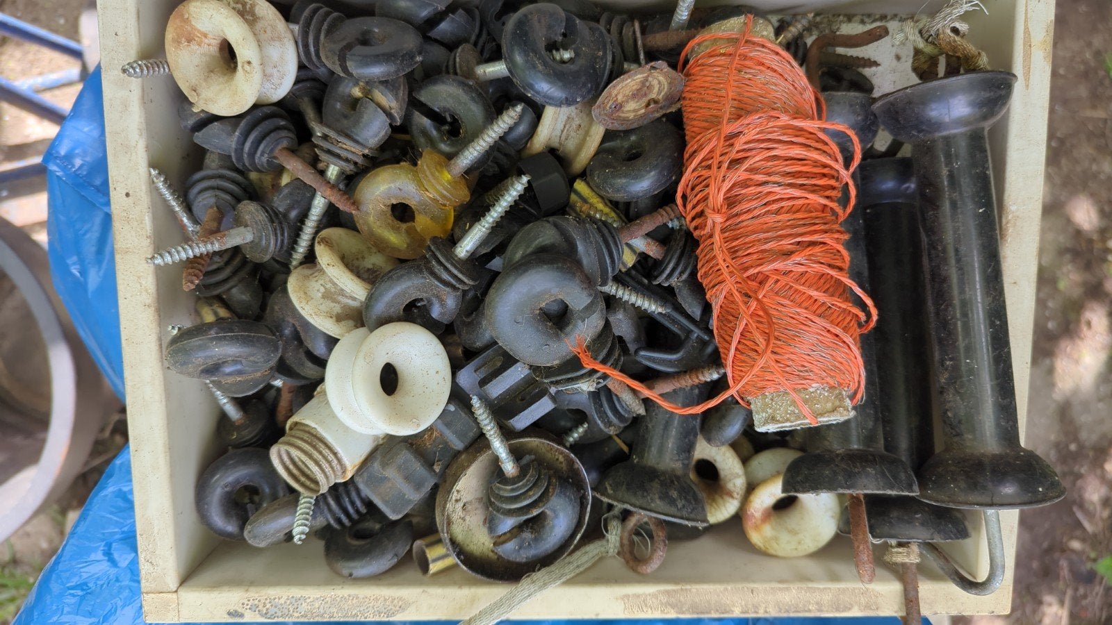 Diverse bevestigingsmaterialen en isolatoren schrikdraad, Ophalen, Gebruikt, Minder dan 50 mm, Overige typen