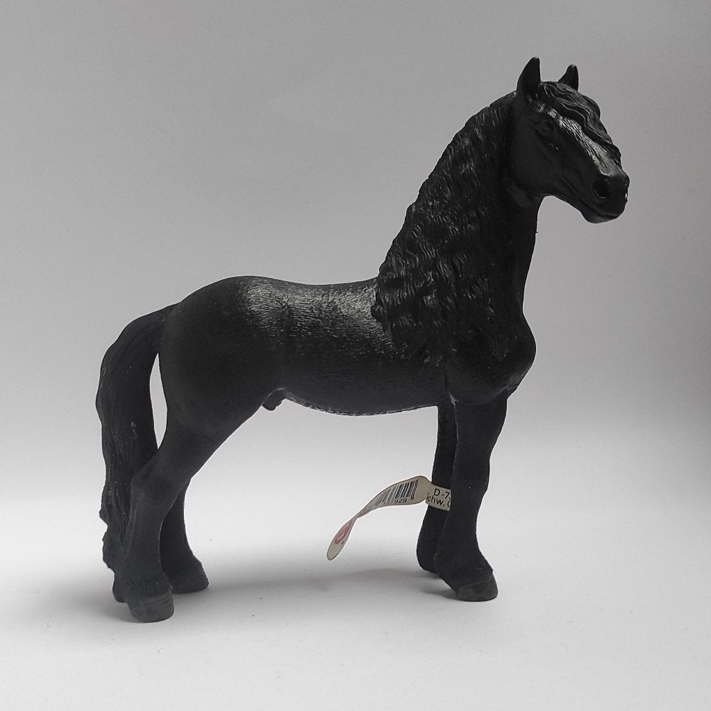 Schleich Friese Hengst (met vaantje), Verzenden, Nieuw, Paard, Beeldje of Figuurtje