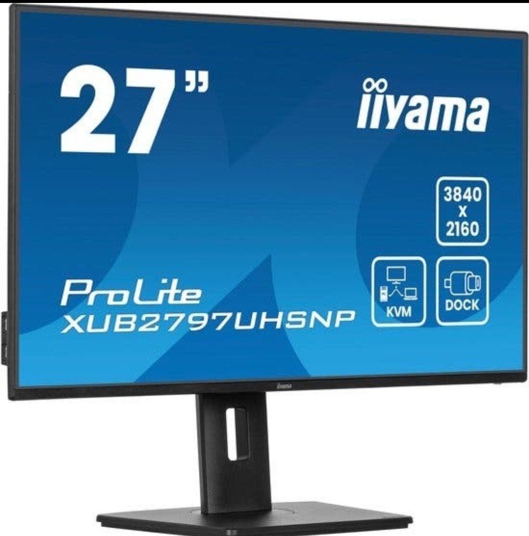 Iiyama ProLite XUB2797UHSNP-B1 4K 27inch USB C, In hoogte verstelbaar, Ophalen of Verzenden, Iiyama Prolite, HDMI