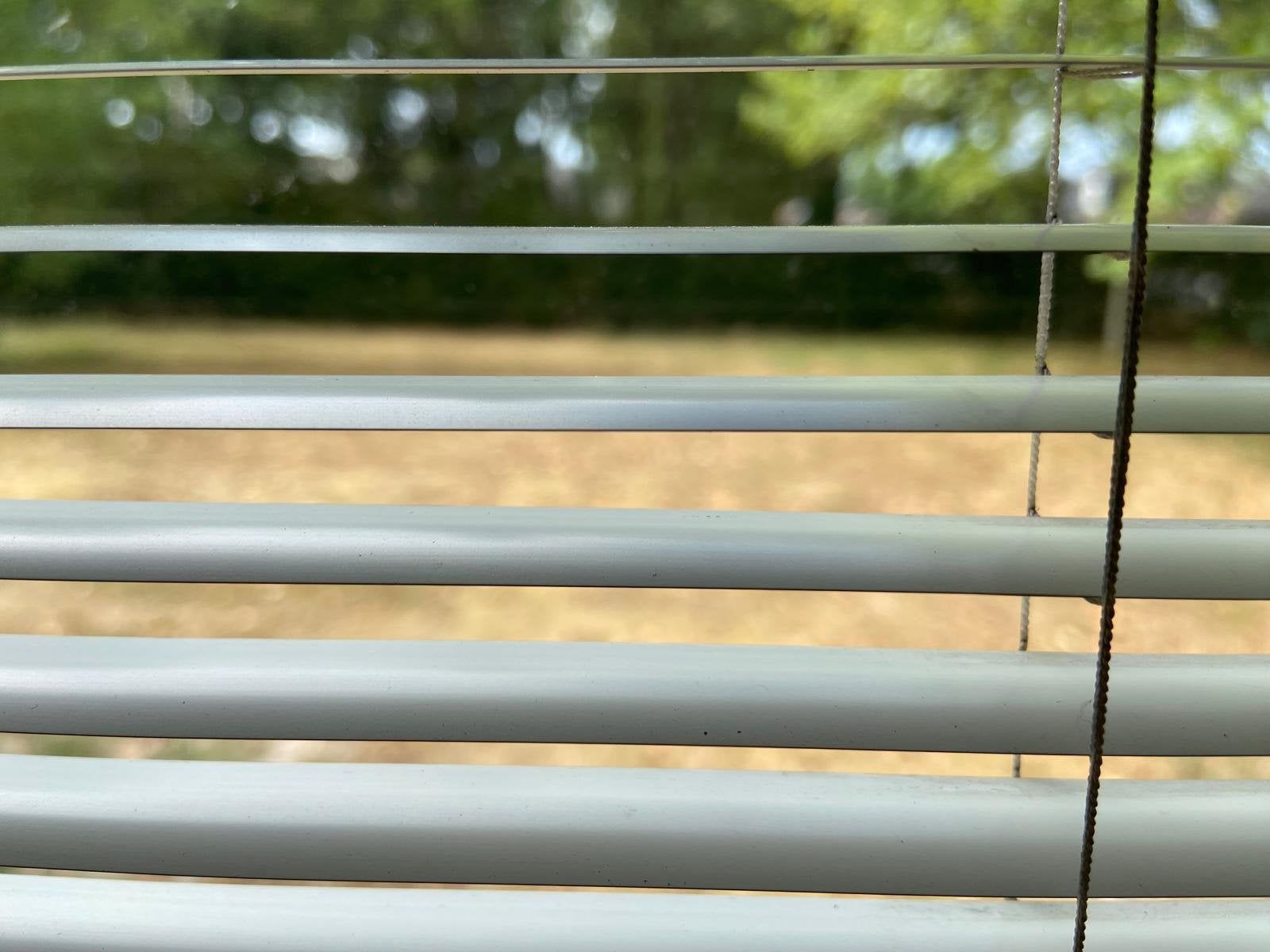 Luxaflex smalle lamellen aluminium wit 200 x 175, Ophalen, 200 cm, Gebruikt, Wit