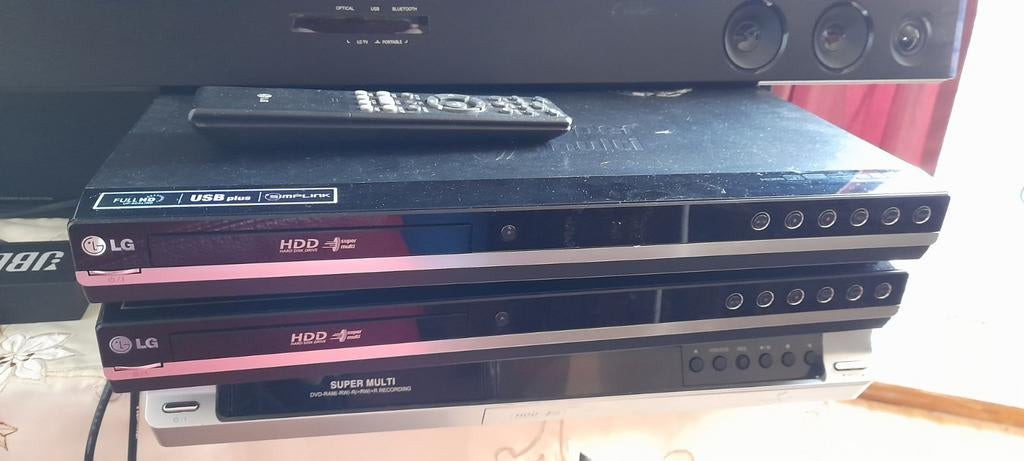 LG Hdd disc recorder met Hdmi uit, Model RH387H, Ophalen, Gebruikt, Harddiskrecorder, Met dvd-recorder
