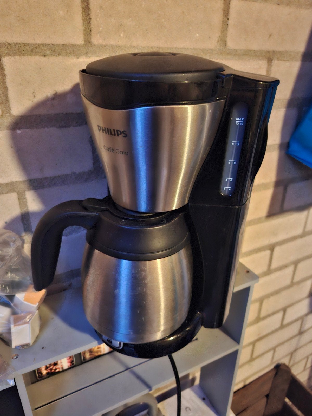 Philips Café Gaia koffiezetapparaat met thermoskan, Witgoed en Apparatuur, Ophalen, 10 kopjes of meer, Koffiemachine, Gemalen koffie