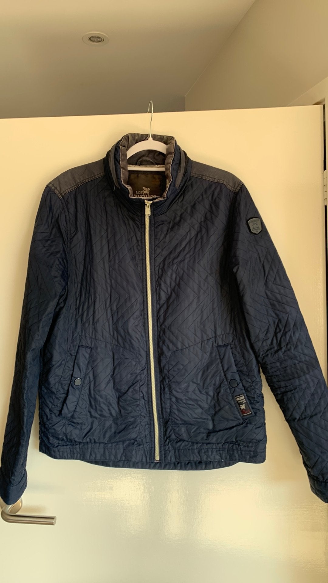Jas XL VANGUARD, Ophalen of Verzenden, Zo goed als nieuw, Maat 56/58 (XL), Blauw